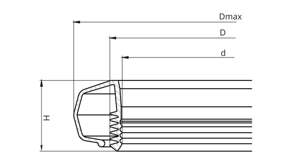 Measurement_drawing_rubber_adapter_black_to_telescopic_PRO_1000