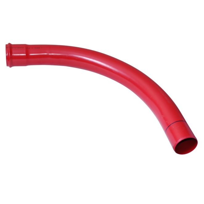 PVC bend cable protection red