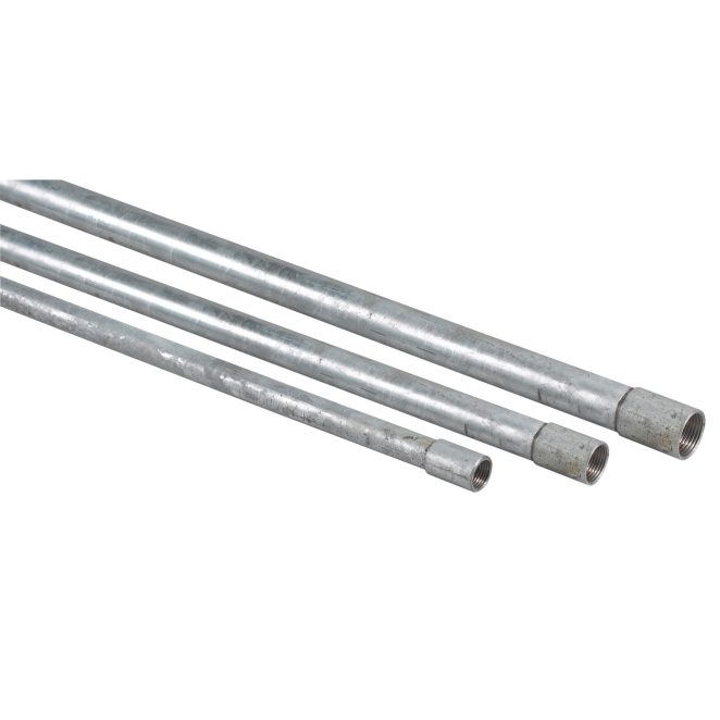 Steel galvanized electro pipe grey