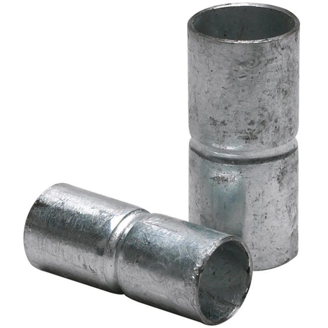 Steel electro galvanized coupler grey