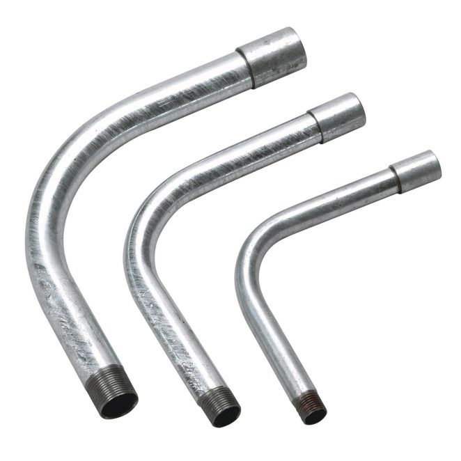 Steel electro galvanized bend grey
