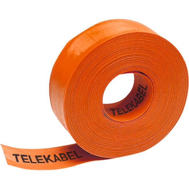 PE Warning tape tele cable orange