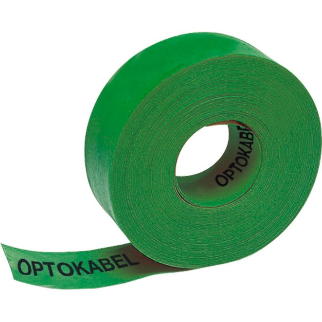 PE Warning tape opto cable green