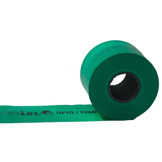 PE Warning tape opto cable green_1