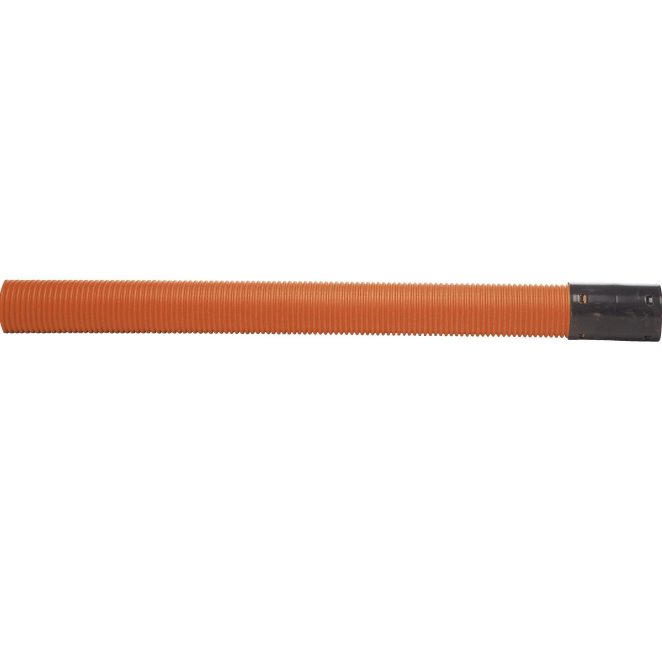 PE corrugated outside smooth inside power cable sealed orange