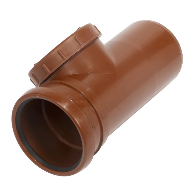 PP Sewage access pipe w cover 110mm