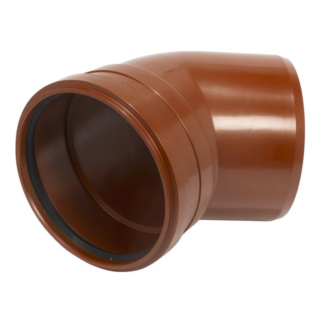 PP Sewage bend 200mm 45deg Eurosocket