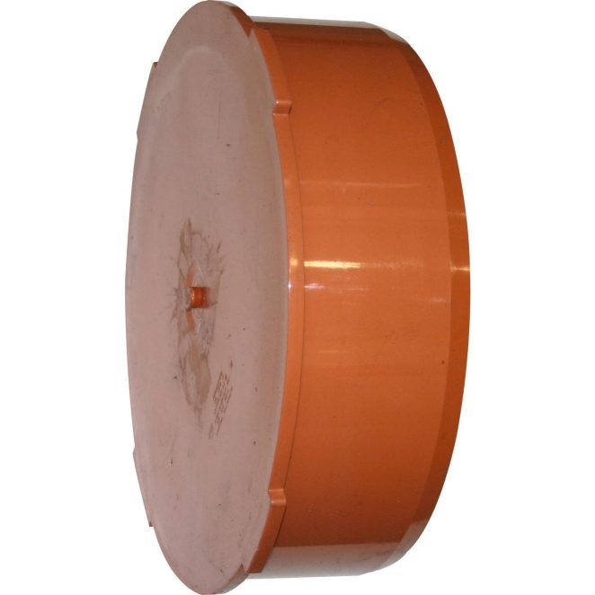 PVC Sewage socket plug redbrown_1