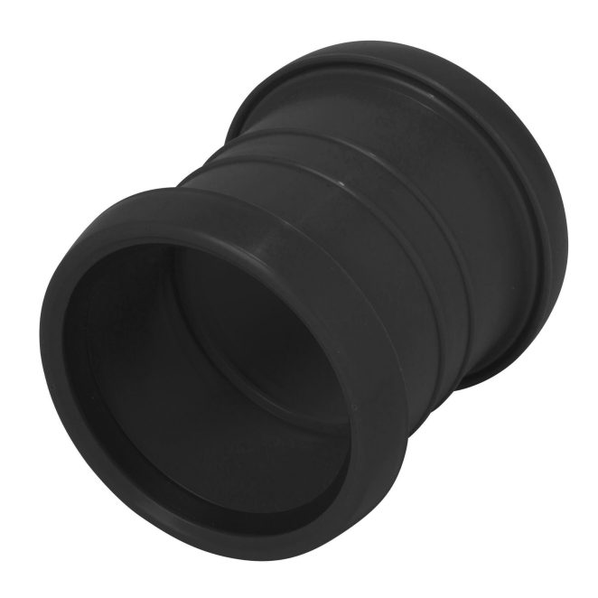 PP Soil double socket 75mm black Master 3 plus