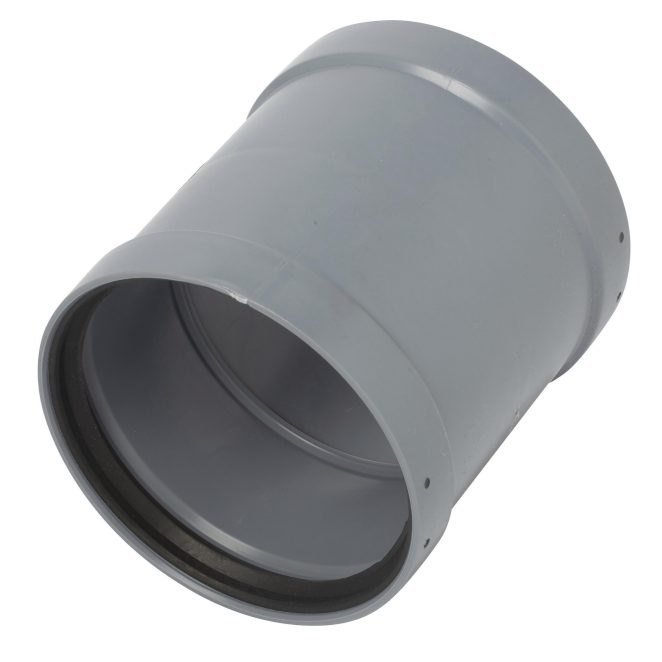 PP Soil smartline double socket 110mm grey Nordic